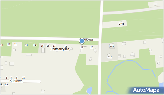 Kuby-Młyny, Kaniowa, 19, mapa Kuby-Młyny