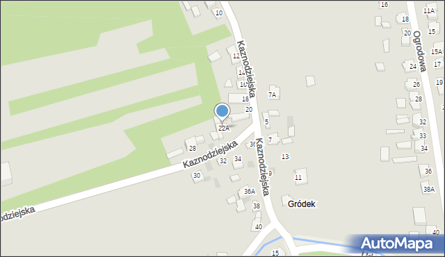 Kunów, Kaznodziejska, 22A, mapa Kunów