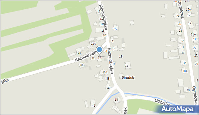 Kunów, Kaznodziejska, 34, mapa Kunów