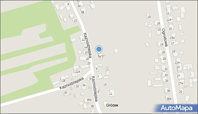 Kunów, Kaznodziejska, 7A, mapa Kunów