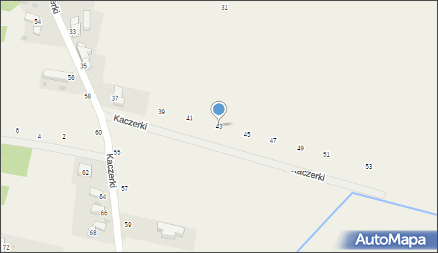 Kuropatnik, Kaczerki, 43, mapa Kuropatnik