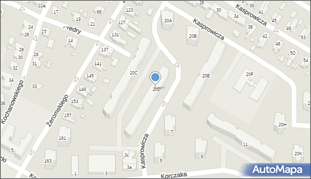 Kwidzyn, Kasprowicza Jana, 20D, mapa Kwidzyn