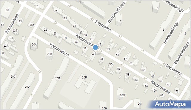 Kwidzyn, Kasprowicza Jana, 44, mapa Kwidzyn