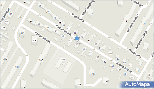 Kwidzyn, Kasprowicza Jana, 46, mapa Kwidzyn