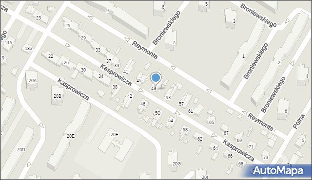 Kwidzyn, Kasprowicza Jana, 51, mapa Kwidzyn