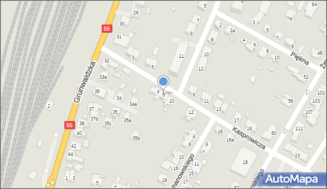 Kwidzyn, Kasprowicza Jana, 6, mapa Kwidzyn