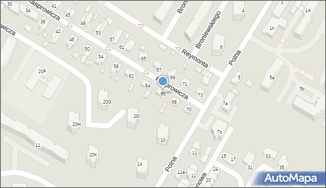 Kwidzyn, Kasprowicza Jana, 66, mapa Kwidzyn