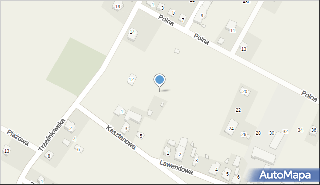 Łagówek, Kasztanowa, 9, mapa Łagówek
