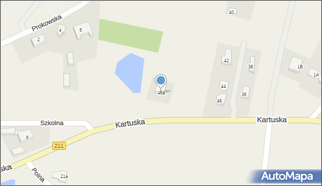 Łapalice, Kartuska, 46a, mapa Łapalice