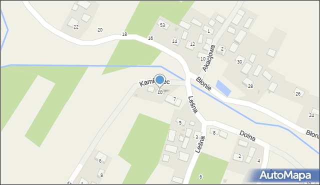 Laskówka Chorąska, Kamieniec, 10, mapa Laskówka Chorąska