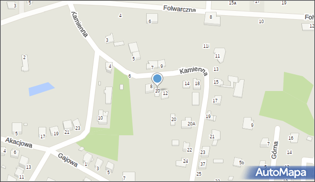Łazy, Kamienna, 10, mapa Łazy