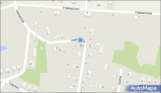 Łazy, Kamienna, 18, mapa Łazy