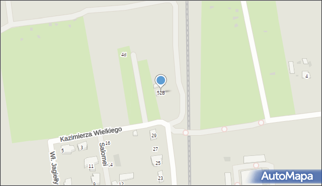 Łęczyca, Kaliska, 52B, mapa Łęczyca