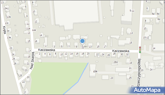 Legnica, Kaczawska, 11, mapa Legnicy