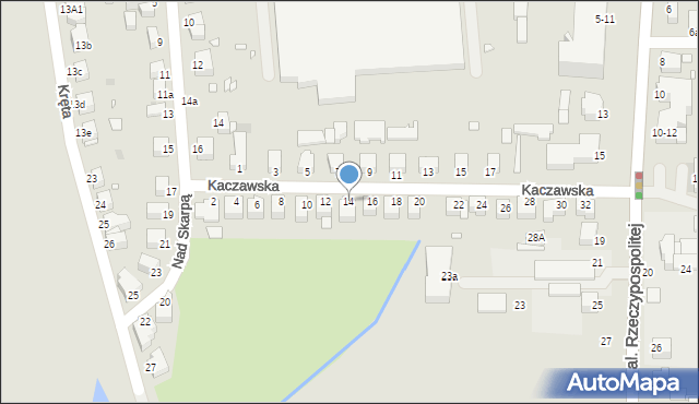 Legnica, Kaczawska, 14, mapa Legnicy