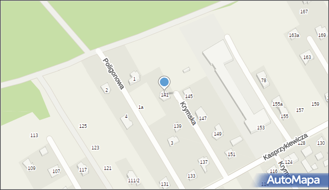 Leśniakowizna, Kasprzykiewicza, 141, mapa Leśniakowizna