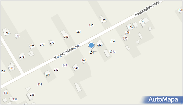 Leśniakowizna, Kasprzykiewicza, 150, mapa Leśniakowizna
