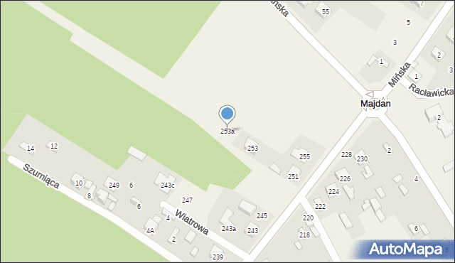 Leśniakowizna, Kasprzykiewicza, 253a, mapa Leśniakowizna