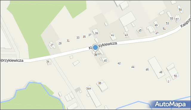 Leśniakowizna, Kasprzykiewicza, 38, mapa Leśniakowizna