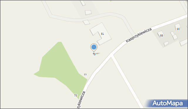 Leśniakowizna, Kasprzykiewicza, 79, mapa Leśniakowizna