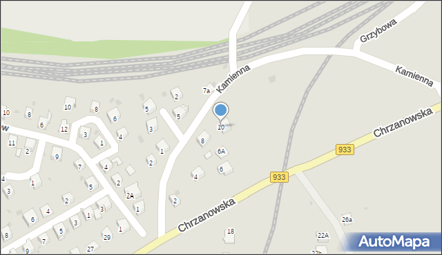 Libiąż, Kamienna, 10, mapa Libiąż