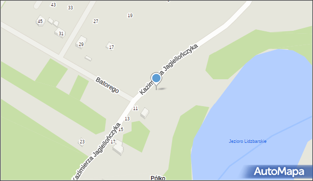 Lidzbark, Kazimierza Jagiellończyka, 7, mapa Lidzbark