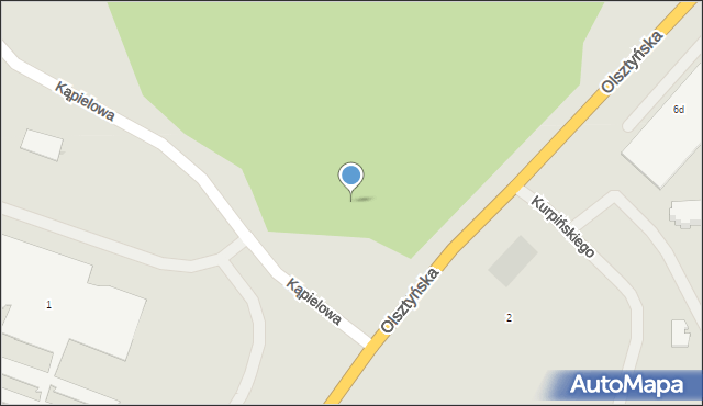 Lidzbark Warmiński, Kąpielowa, 2, mapa Lidzbark Warmiński