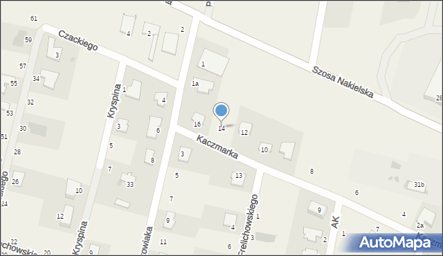 Łochowo, Kaczmarka Ignacego, 14, mapa Łochowo