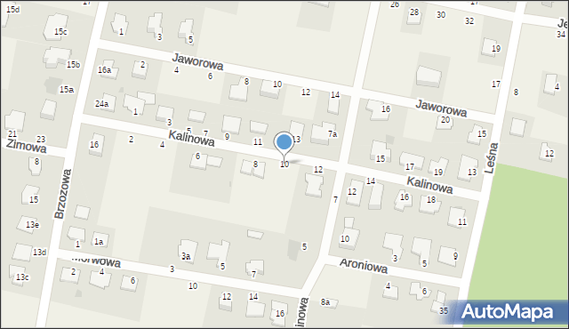 Łochowo, Kalinowa, 10, mapa Łochowo