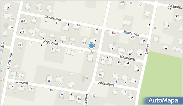 Łochowo, Kalinowa, 12, mapa Łochowo