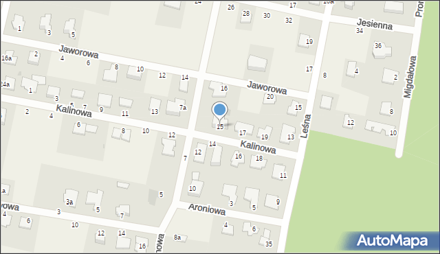 Łochowo, Kalinowa, 15, mapa Łochowo