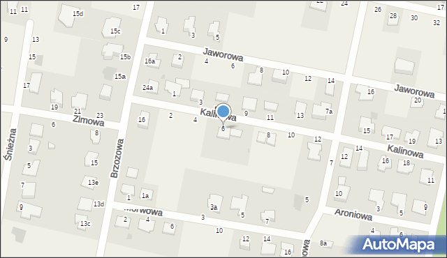 Łochowo, Kalinowa, 6, mapa Łochowo