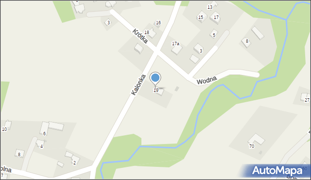 Łodygowice, Kalonka, 19, mapa Łodygowice