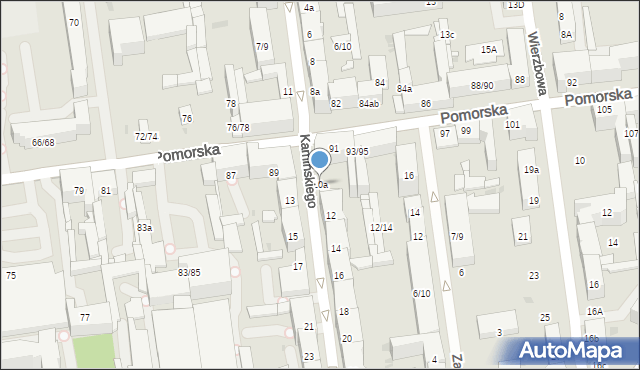 Łódź, Kamińskiego Aleksandra, hm., 10a, mapa Łodzi
