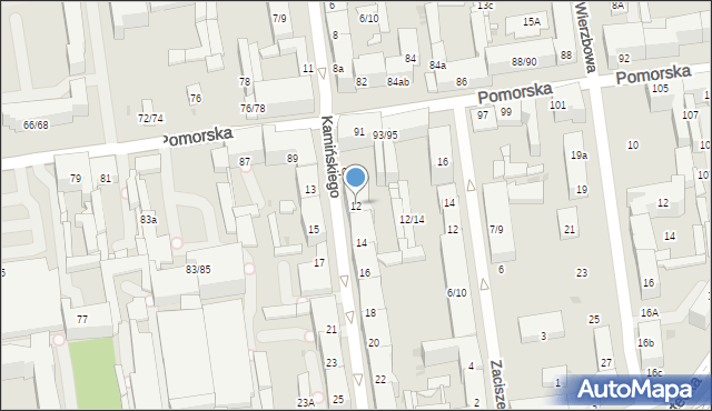Łódź, Kamińskiego Aleksandra, hm., 12, mapa Łodzi