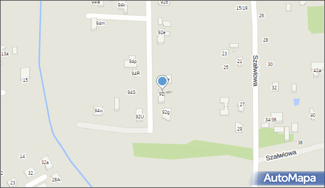 Łódź, Kąkolowa, 92j, mapa Łodzi