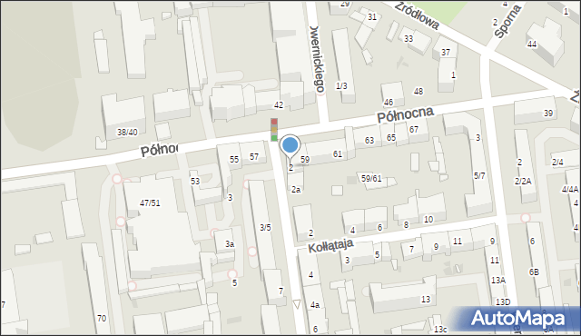 Łódź, Kamińskiego Aleksandra, hm., 2, mapa Łodzi