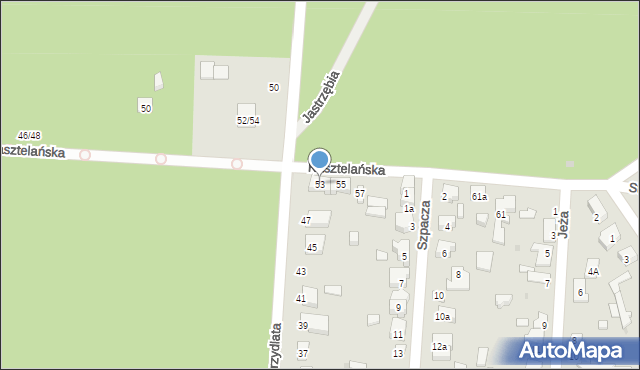 Łódź, Kasztelańska, 53, mapa Łodzi