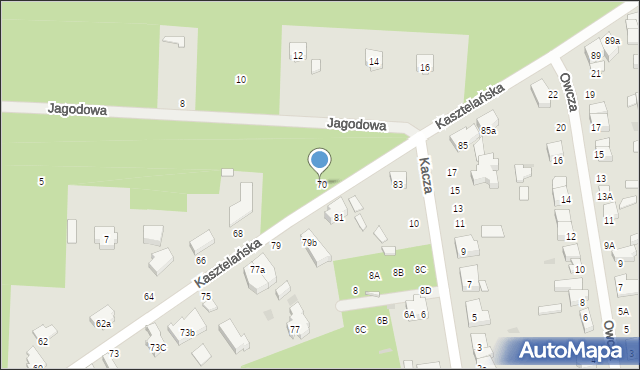 Łódź, Kasztelańska, 70, mapa Łodzi