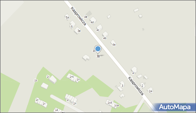 Łódź, Kasprowicza Jana, 3B, mapa Łodzi