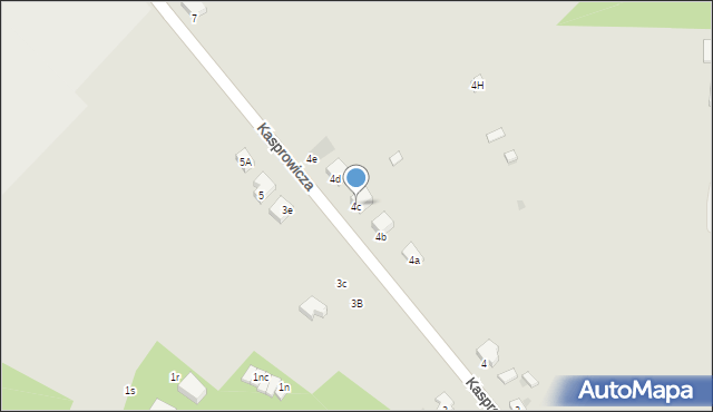 Łódź, Kasprowicza Jana, 4c, mapa Łodzi