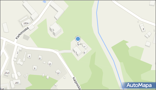 Łomnica, Karpnicka, 5, mapa Łomnica