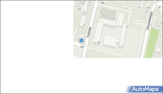 Łowicz, Kaliska, 10a, mapa Łowicza