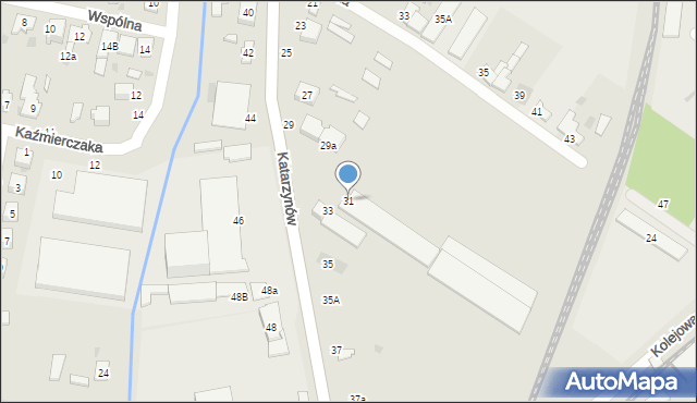 Łowicz, Katarzynów, 31, mapa Łowicza