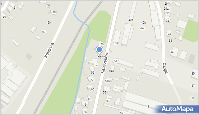 Łowicz, Katarzynów, 52, mapa Łowicza