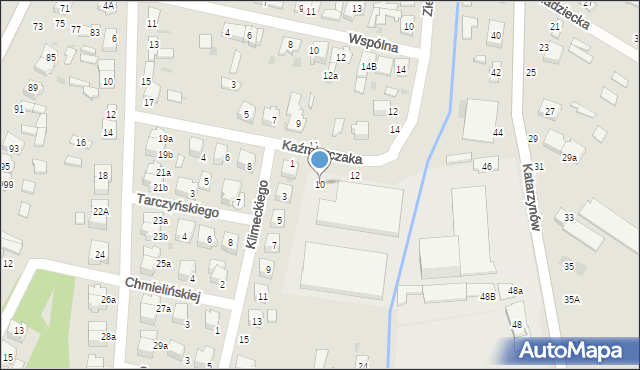 Łowicz, Kaźmierczaka Wincentego, 10, mapa Łowicza