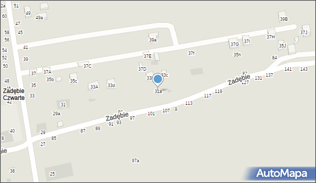 Lublin, Kasprowicza Jana, 31a, mapa Lublina