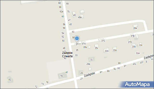 Lublin, Kasprowicza Jana, 37, mapa Lublina