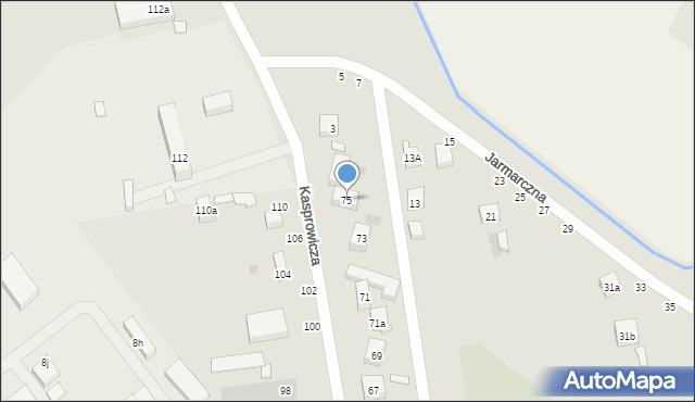 Lublin, Kasprowicza Jana, 75, mapa Lublina