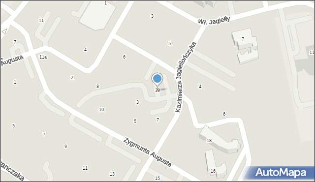 Lublin, Kazimierza Jagiellończyka, 39, mapa Lublina